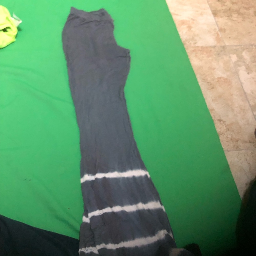 Stretchy Blue Flare Pants